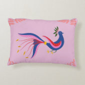 ピーコック付きピンクパステルピロー アクセントクッション (裏面)