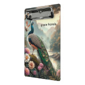 ピーコック付き熱帯雨林 ミニクリップボード (アングル2)