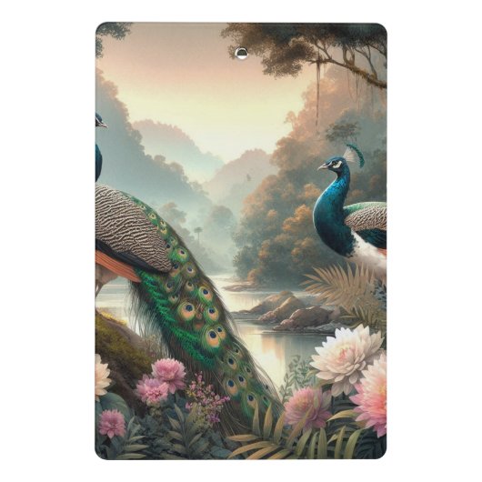 ピーコック付き熱帯雨林 ミニクリップボード (裏面)