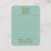 ピーコック名刺 名刺 (裏面)