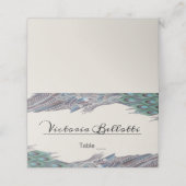 ピーコック座席座席表-クラフト紙 プレイスカード (外部開封)