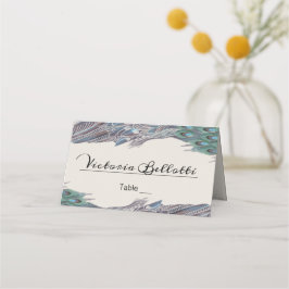 ピーコック座席座席表-クラフト紙 プレイスカード