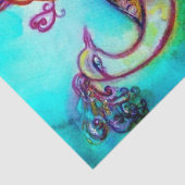 ピーコック愛で、赤アクアブルーターコイズバレンタイン 薄葉紙 (詳細)