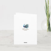 ピーコック感謝カード サンキューカード (裏面)