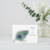 ピーコック披露宴カード エンクロージャーカード (スタンド正面)