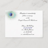 ピーコック披露宴カード エンクロージャーカード (裏面)