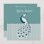 ピーコック招待状 招待状 (正面/裏面)