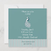 ピーコック招待状 招待状 (裏面)