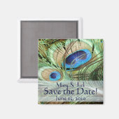 ピーコック日付磁石を保存 マグネット (正面/裏面)