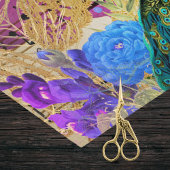 ピーコック春の花ミュージカルスコアアンドバタフライ 薄葉紙