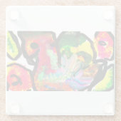 ピーコック春アート ガラスコースター (裏面)