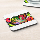 ピーコック春アート コースター (左側)