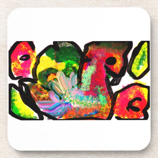 ピーコック春アート コースター (正面)