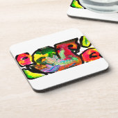 ピーコック春アート コースター (左側)