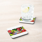 ピーコック春アート コースター (右側)