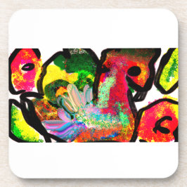 ピーコック春アート コースター