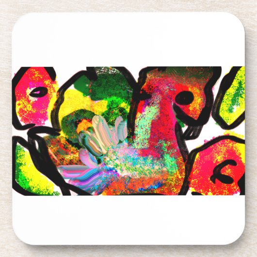 ピーコック春アート コースター (正面)