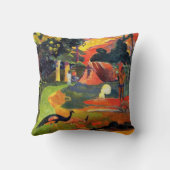 ピーコック枕のガウギン風景 クッション (裏面)