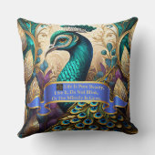 ピーコック疑問に思装飾用クッション クッション (裏面)