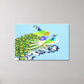 ピーコック立包まれた3 キャンバスプリント (正面)