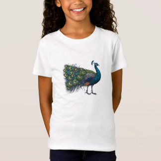 ピーコック素晴らしバードジャージーTシャツ Tシャツ