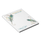 ピーコック結婚のカスタムウェディングプランナーに関する注意事項 ノートパッド (アングル)