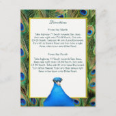 ピーコック結婚の方向札 エンクロージャーカード (正面)