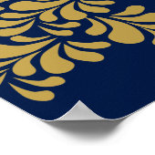 ピーコック結婚アールデコのサイン帳 ポスター (角)