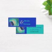 ピーコック結婚式の引き出物ラベル (デスク)