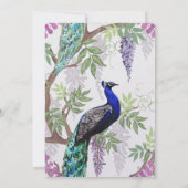 ピーコック結婚式招待状 シーズンカード (裏面)