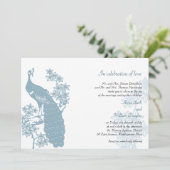 ピーコック結婚式招待状 招待状 (スタンド正面)