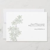 ピーコック結婚式招待状 招待状 (裏面)