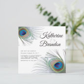ピーコック結婚式招待状 招待状 (スタンド正面)