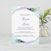 ピーコック結婚式招待状 招待状 (スタンド正面)