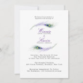 ピーコック結婚式招待状 招待状 (正面)