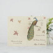 ピーコック結婚式 プログラム (スタンド正面)