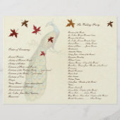 ピーコック結婚式 プログラム (裏面)