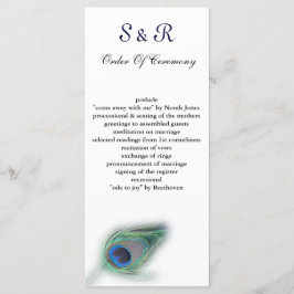 ピーコック結婚式 プログラム