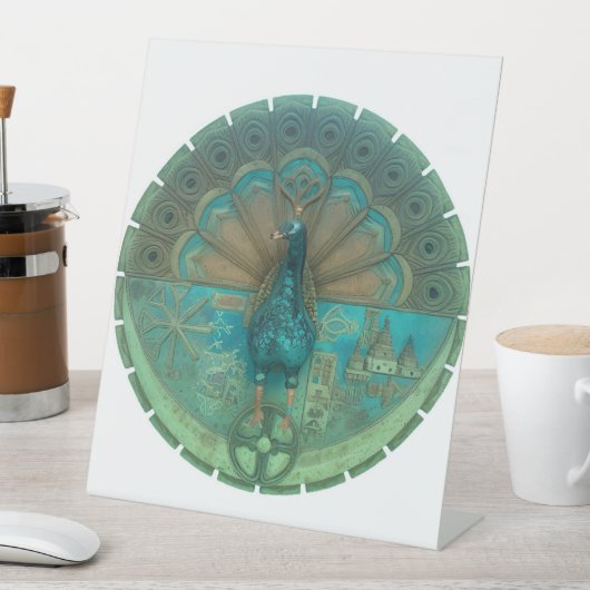 ピーコック記号 台座サイン (インサイチュ)