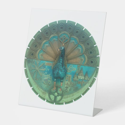 ピーコック記号 台座サイン (正面)