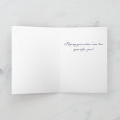 ピーコック誕生日カード カード (内部)