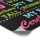 ピーコック誕生日パーティーのシャルボードサインポスター ポスター (角)