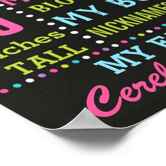 ピーコック誕生日パーティーのシャルボードサインポスター ポスター (角)