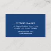 ピーコック金ゴールドエレガントグリッターブルーグリーンモダンバス 名刺 (裏面)