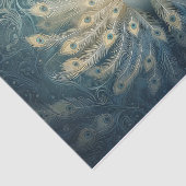 ピーコック開花、白い羽、エレガンス 薄葉紙 (詳細)