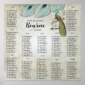 ピーコック青銀座席表12表 ポスター (正面)