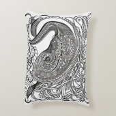 ピーコック顔 アクセントクッション (裏面(縦))