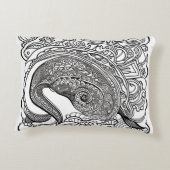 ピーコック顔 アクセントクッション (裏面)