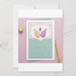 ピーコック飾結婚式招待状 招待状