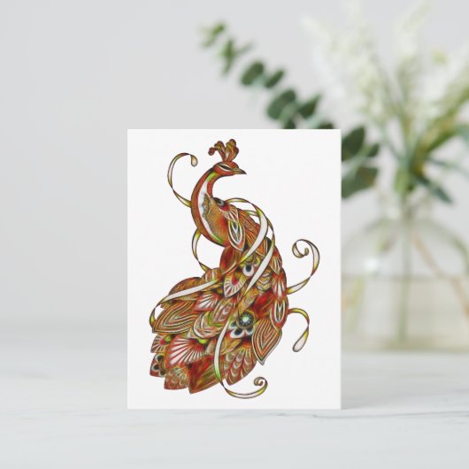 ピーコック2b ポストカード (スタンド正面)